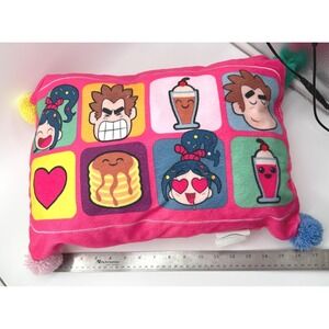 Disney Wreck It Ralph 2 Pillow Vanellope Emoji Pancake Milkshake Pom Pom Breaks